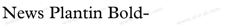 News Plantin Bold字体转换